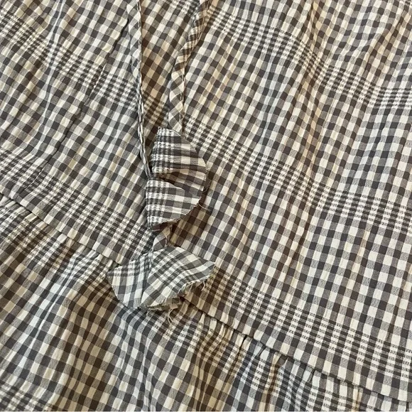 Max Studio Gingham Plaid Tiered Sleeveless Dress - Picture 7 of 10